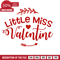 Little Miss Valentine, Baby Girl, Love Free Svg File - SVG Heart.png