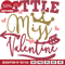 little miss valentine, crown, baby onesie free svg file - SVG Heart.png