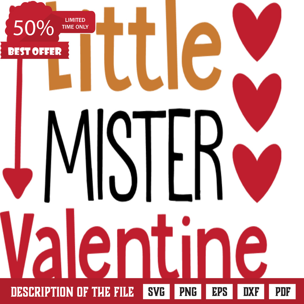 little mister valentine, valentine's day free svg file - SVG Heart.png