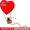 valentine air balloon, couple in love free svg file - SVG Heart.png
