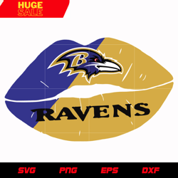 Baltimore Ravens Lip svg, nfl svg, eps, dxf, png, digital file