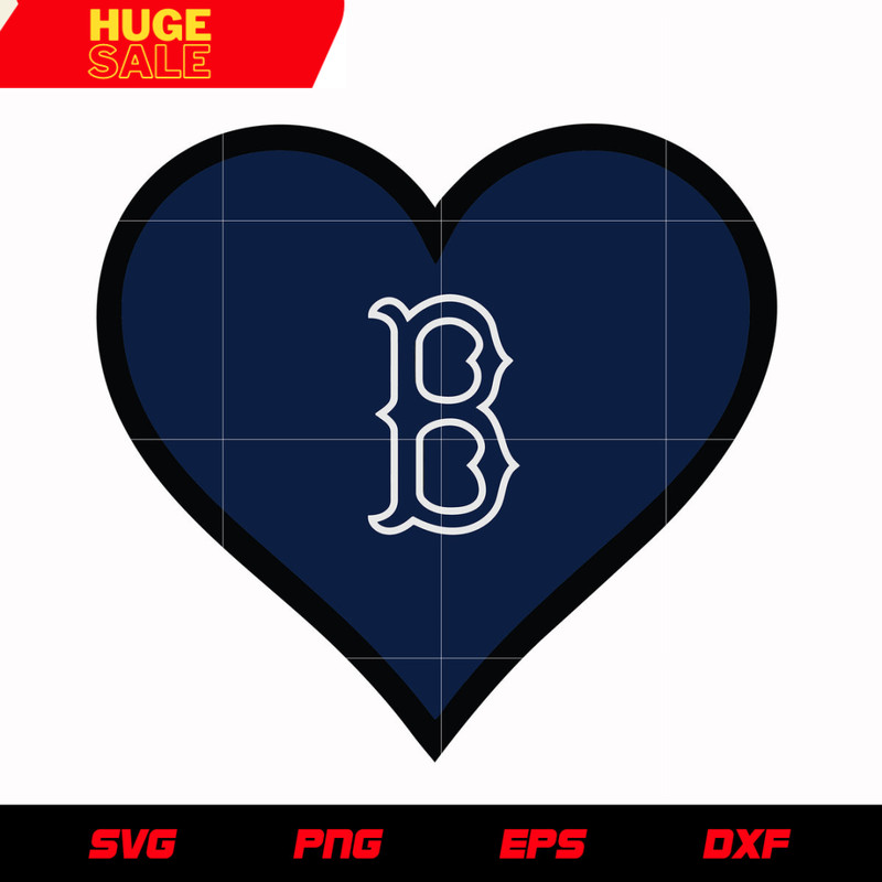 Boston Redsox Heart 2 svg, mlb svg, eps, dxf, png, digital file for cut.jpg
