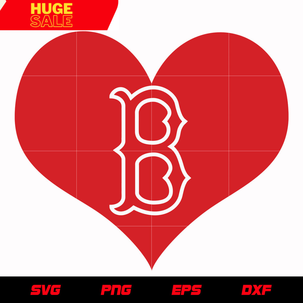 Boston Redsox Heart Logo svg, mlb svg, eps, dxf, png, digital file for cut.jpg