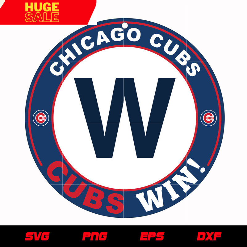 Chicago Cubs Circle Logo svg, mlb svg, eps, dxf, png, digital file for cut.jpg