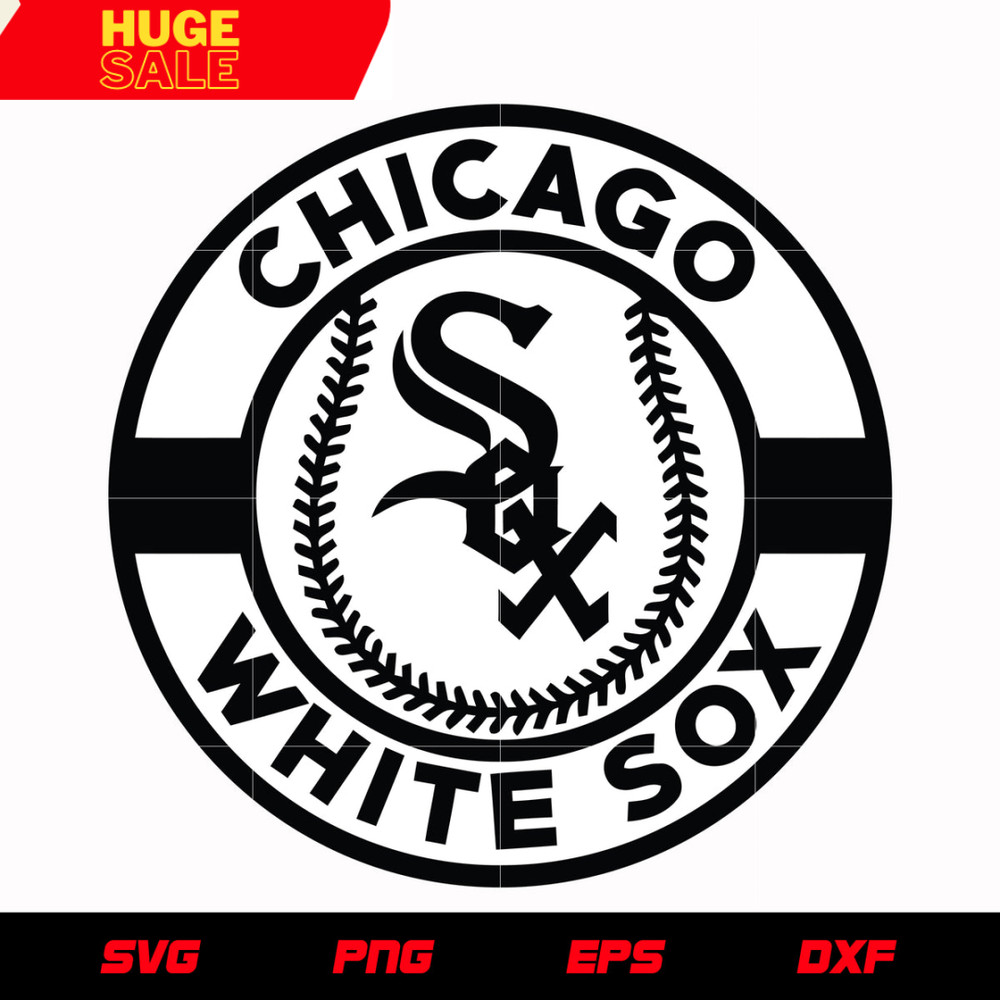 Chicago White Sox Cirlce Logo 4 svg, mlb svg, eps, dxf, png, digital file for cut.jpg