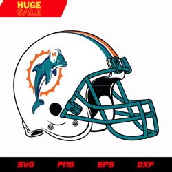Miami Dolphins Helmet svg, nfl svg, eps, dxf, png, digital file