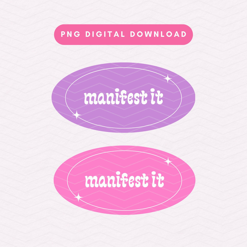 Manifest It PNG, Trendy Manifestation PNG, Y2K Sublimation Graphic.jpg