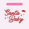 Santa Baby Christmas PNG, Cute Girly Christmas PNG, Santa Baby Sublimation Graphic.jpg