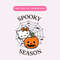 Spooky Season PNG, Pumpkin Kawaii Kitty PNG, Cute Halloween Sublimation Graphic, Digital Download.jpg