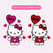 Valentine's Day Kawaii Kitty PNG, Valentine Kitty Sublimation Graphic, Valentine Balloons PNG.jpg