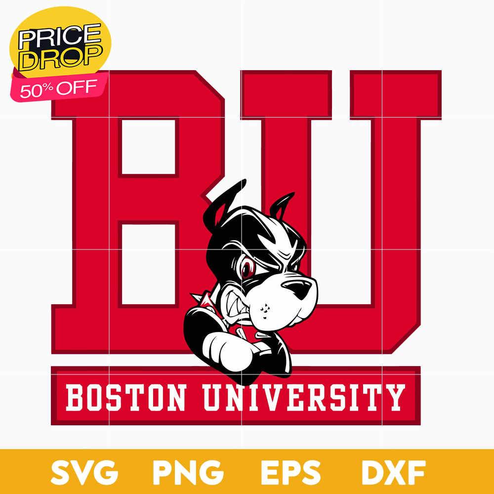 Boston University Terriers Svg, Logo Ncaa Sport Svg, Ncaa Svg, Png, Dxf, Eps Download File..jpg