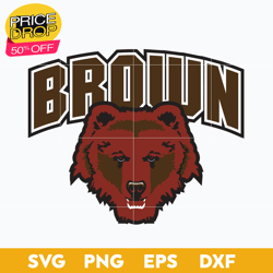 brown bears svg, logo ncaa sport svg, ncaa svg, png, dxf, eps download file, sport svg