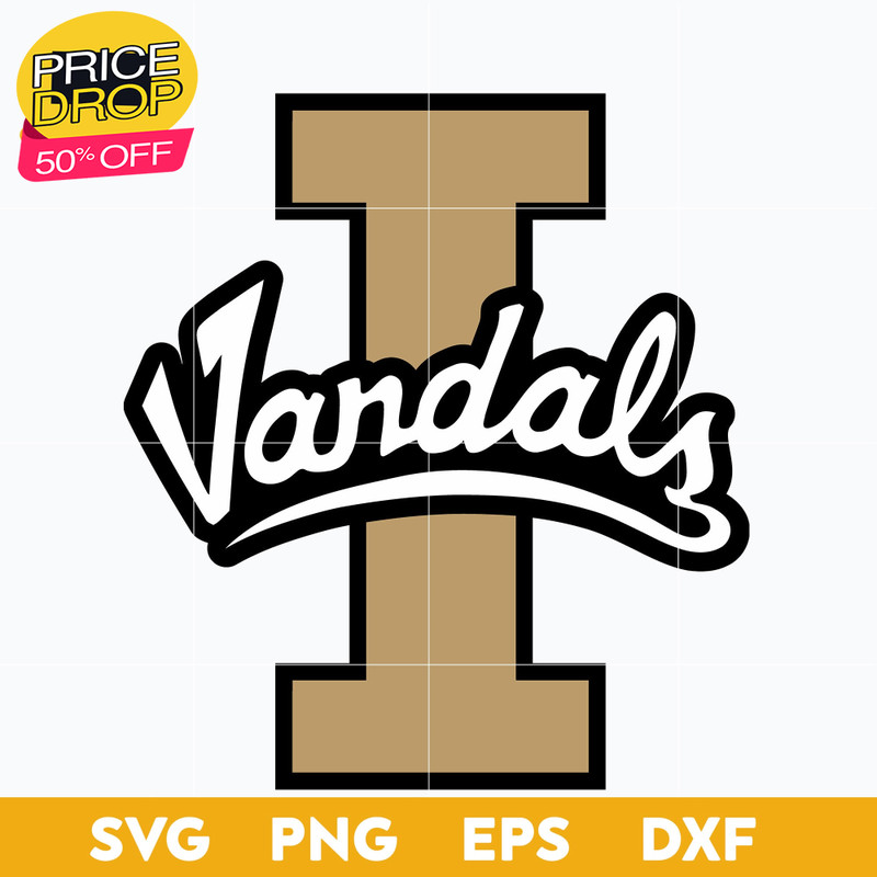 Idaho Vandals Svg, Logo Ncaa Sport Svg, Ncaa Svg, Png, Dxf, Eps Download File..jpg