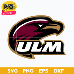 louisiana monroe warhawks svg, logo ncaa sport svg, ncaa svg, png, dxf, eps download file, sport svg