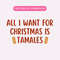 All I Want For Christmas Is Tamales PNG, Christmas Sublimation Graphic, Funny Christmas PNG, Spanish Christmas PNG.jpg