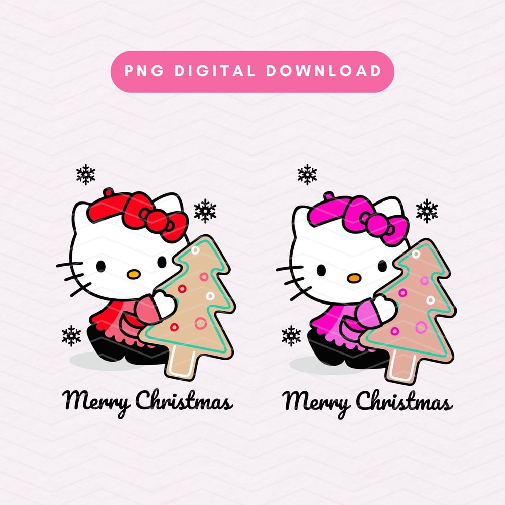 Christmas Kawaii Kitty PNG, Cute Christmas Sublimation Graphic, Christmas Clipart Bundle, Baker Kawaii Kitty PNG.jpg