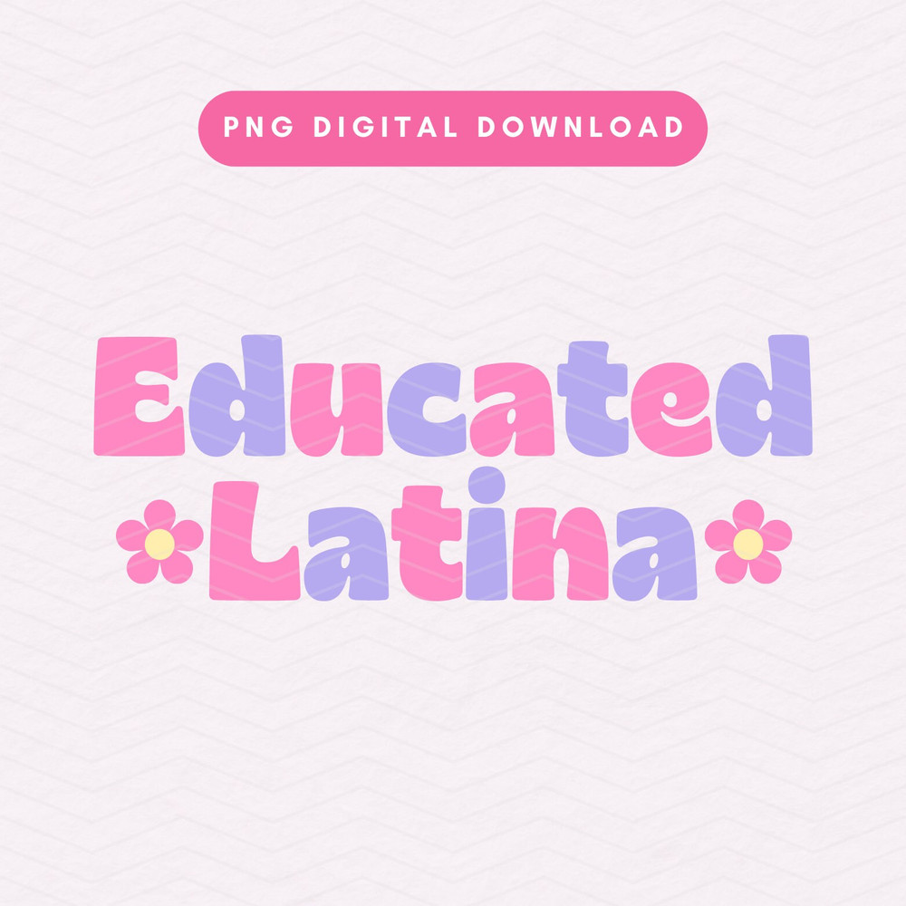 Educated Latina PNG, Trendy Latina PNG, Cute Spanish Sublimation Graphic.jpg