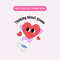 Thinking About You PNG, Retro Valentine Heart PNG, Valentine's Day Sublimation Graphic, Trendy Valentine PNG.jpg