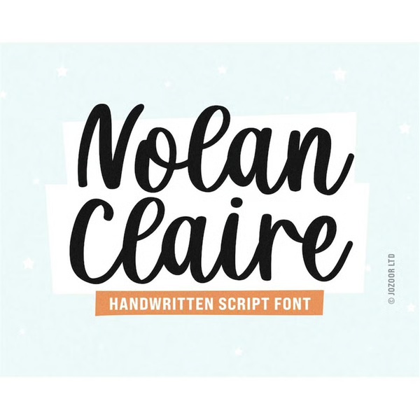Nolan In Cursive Nolan Claire Font, Script Font, Cursive Font, Cricut Font, H | Inspire ...