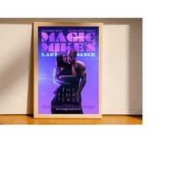 magic mike's last dance movie posters|poster collectibles|canvas poster