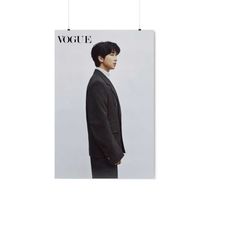 bts kim namjoon/rm vogue posters, kpop merch, bts