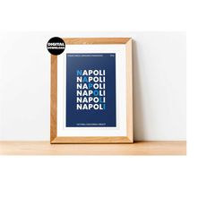 napoli poster sports office art - napoliposter instant