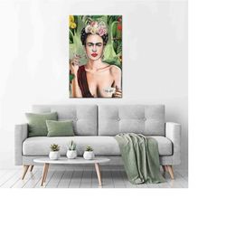 frida khalo tea cup, frida khalo canvas, frida