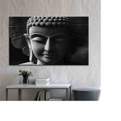 buddha wall decor, buddha sculpture printed, buddha poster,