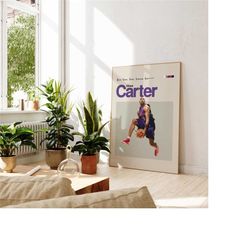 vince carter inspired poster, toronto raptors art print,