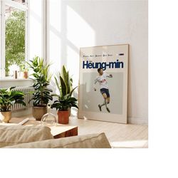 son heung-min inspired poster, tottenham hotspurs art print,