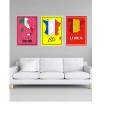 tour de france poster set tour de france