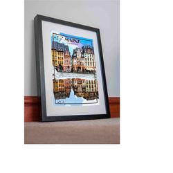 mainz print germany poster canvas vintage travel poster