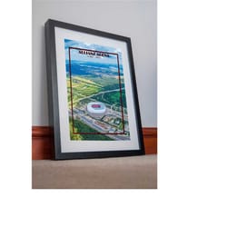 fc bayern munich print poster canvas allianz arena