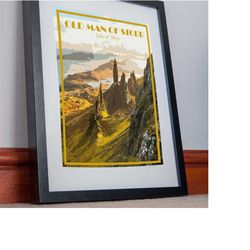 isle of skye print poster scotland canvas old