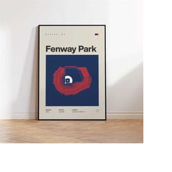 boston red sox poster, fenway park stadium print,