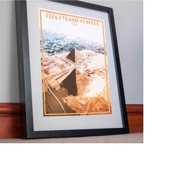 great pyramid of giza print cairo egypt poster