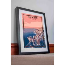 monaco poster print canvas wall art french riviera