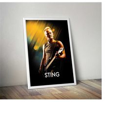 sting poster print | artist illustration poster |
