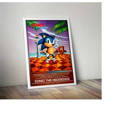 sonic the hedgedog poster | sonic print |