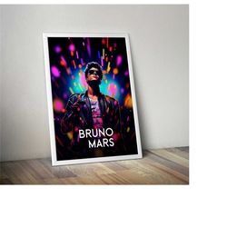 bruno mars poster print | artist illustration poster