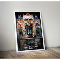 michael jackson poster print | dangerous poster |