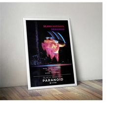 black sabbath poster print | paranoid poster |