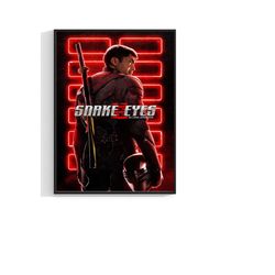 snake eyes gi joe origins movie large poster