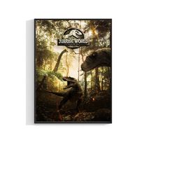jurassic world dominion movie poster 2022 art print