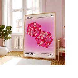 dice wall art  y2k decor  maximalist