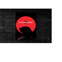 cowboy bebop (1998) movie poster movie print, hip