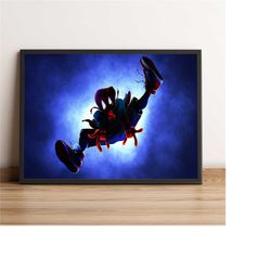 spider man poster, into the spider verse wall