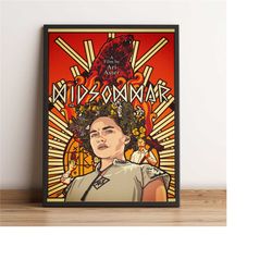 midsommar poster, florence pugh wall art, will poulter