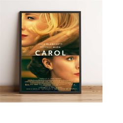 carol poster, cate blanchett wall art, movie print,