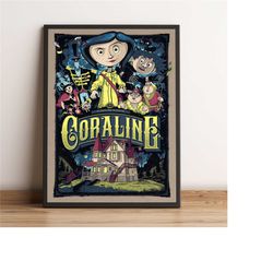 caroline poster, halloween wall art, movie print, best